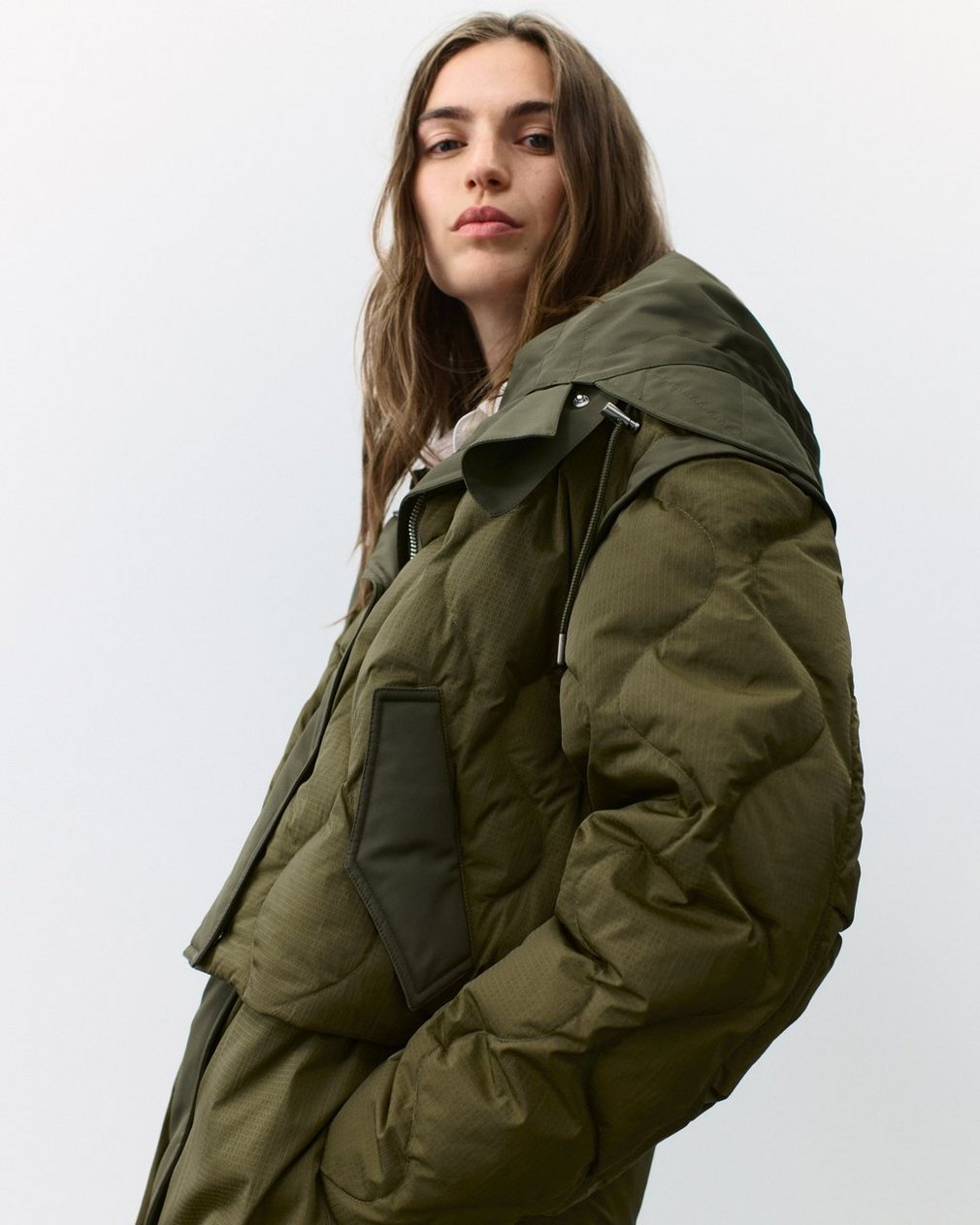 Taki Convertible Jacket Olive - Image 6