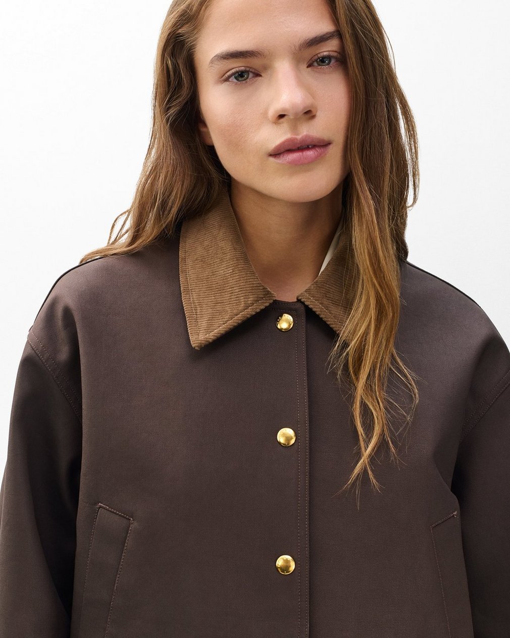 Cassidy Cotton Jacket Brown - Image 5